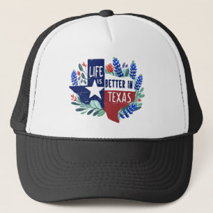 Das Leben in Texas ist besser Truckerkappe