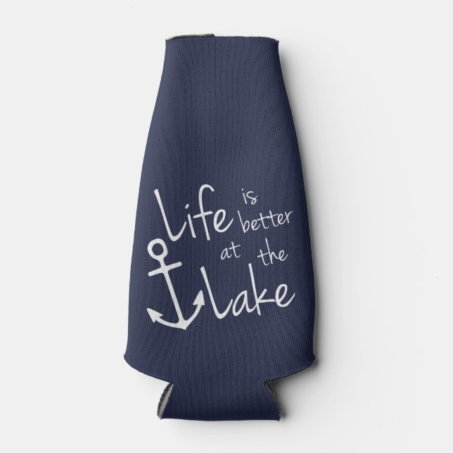 DAS LEBEN IST AM SEE BESSER FLASCHENKÜHLER (Vorderseite)