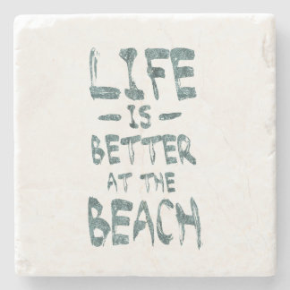 Das Leben ist am Strand besser Steinuntersetzer