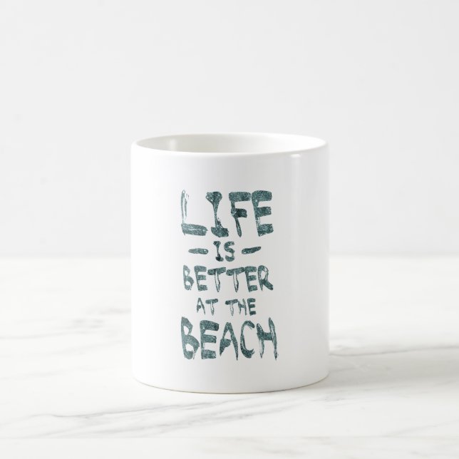 Das Leben ist am Strand besser Tasse (Mittel)