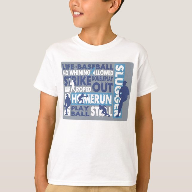 Das Leben ist Baseball T-Shirt (Vorderseite)