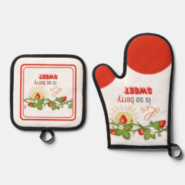 Das Leben ist Berry Sweet Ofenhandschuh & Topflappen-Set