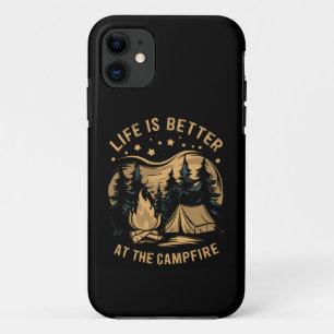 Das Leben ist besser am Lagerfeuer Camper Camp Cam Case-Mate iPhone Hülle