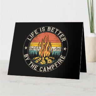 Das Leben ist besser am Lagerfeuer Camping Lagerfe Karte