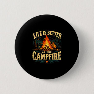 Das Leben ist besser am Lagerfeuer lustiger RV-Cam Button