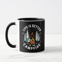Das Leben ist besser am Lagerfeuer Lustiges Campin