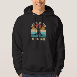 Das Leben ist besser am See im Freien Kanu Kayak P Hoodie