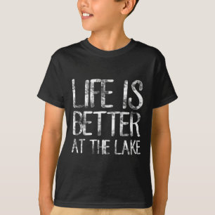 Das Leben ist besser am See Lustiger Camping-Angel T-Shirt