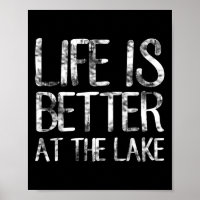 Das Leben ist besser am See Lustiger Camping-Angle