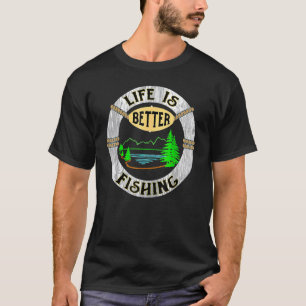 Das Leben ist besser am See Lustiges Camping Angel T-Shirt