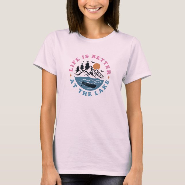 Das Leben ist besser am See T-Shirt (Vorderseite)