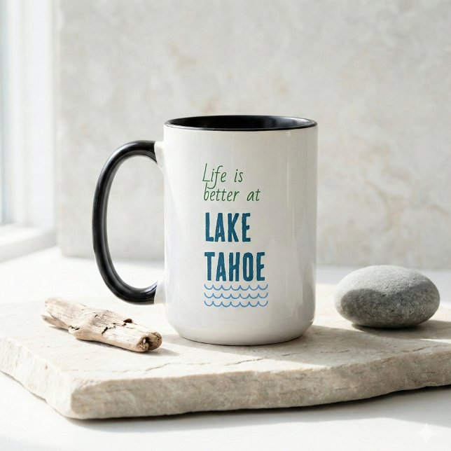 Das Leben ist besser am See Tasse (life is better at lake tahoe mugs)