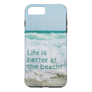 Das Leben ist besser am Strand mit einer Welle Case-Mate iPhone Hülle