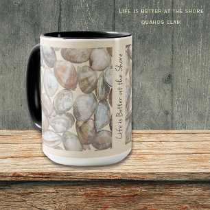 Das Leben ist besser am Strand - Muscheln Küsten-T Tasse