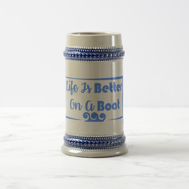 Das Leben ist besser an der Grenze Bierglas (Mittel)