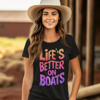 Das Leben ist besser auf Booten Regenbogen