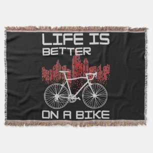 Das Leben ist besser auf dem Bike Decke