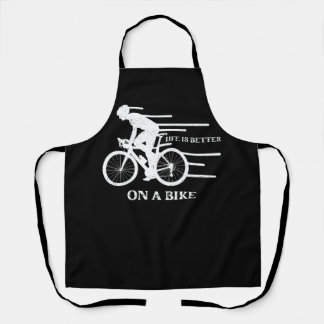 Das Leben ist besser auf dem Fahrrad Fahrrad Fahrr Schürze