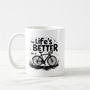 Das Leben ist besser auf dem Fahrrad Kaffeetasse