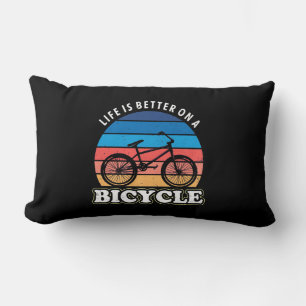 Das Leben ist besser auf dem Fahrrad Lendenkissen