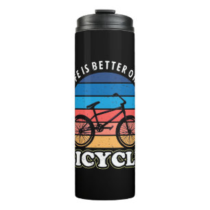 Das Leben ist besser auf dem Fahrrad Thermosbecher