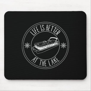 Das Leben ist besser auf dem Pontonbootangeln am S Mousepad