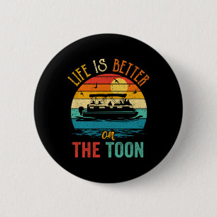 Das Leben ist besser auf dem Toon-Pontonboot beim  Button