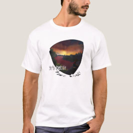 Das Leben ist besser auf den Felsen. Kletterer T-Shirt