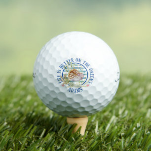 Das Leben ist besser auf der grünen Muschel, kunde Golfball