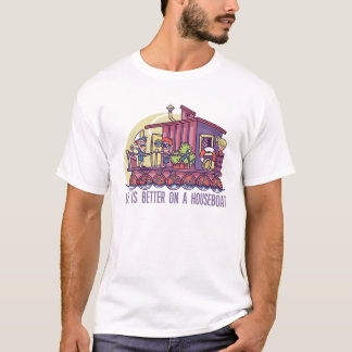 Das Leben ist besser auf einem Houseboat-Funny Hou T-Shirt