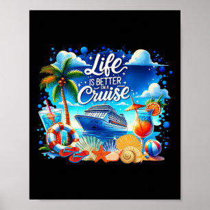 Das Leben ist besser auf einer Kreuzfahrt Hawaii S Poster