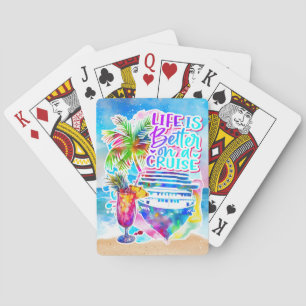 Das Leben ist besser auf einer Kreuzfahrt Spielkarten