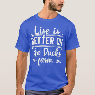 Das Leben ist besser auf Enten Hof Bio Bauern q T-Shirt