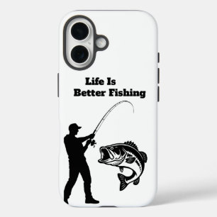 Das Leben ist besser beim Fischen iPhone 16 Hülle