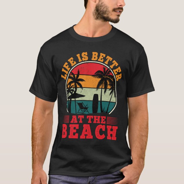 Das Leben ist besser im Beach Summer Vacation Cool T-Shirt (Vorderseite)