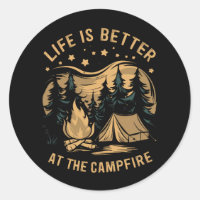 Das Leben ist besser im Campingplatz Camp-Camping