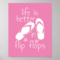 Das Leben ist besser im Flip Flops-T - Shirt