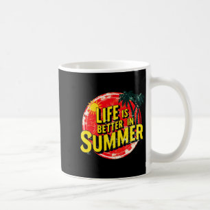 Das Leben ist besser im Sommerauftritt Kaffeetasse