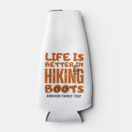 Das Leben ist besser im Wanderstiefel. Flaschenkühler
