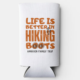 Das Leben ist besser im Wanderstiefel. Selters Dosenkühler