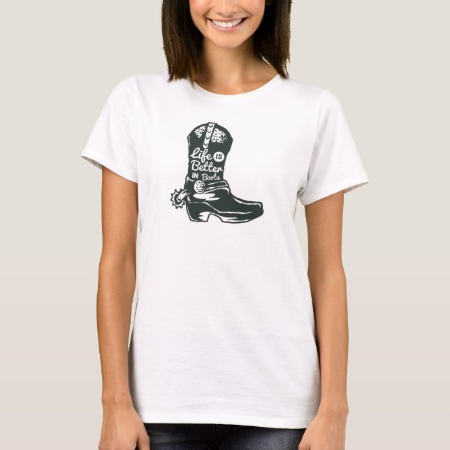 Das Leben ist besser in Booten T-Shirt (Vorderseite)