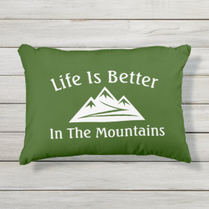 Das Leben ist besser in den Bergen Outdoor-Kissen Kissen Für Draußen