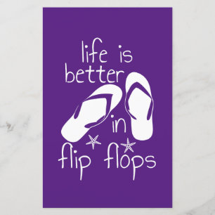 Das Leben ist besser in Flip Flops