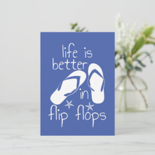 Das Leben ist besser in Flip Flops Einladung