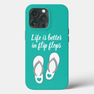Das Leben ist besser in Flip Flops lustige Sommerq Case-Mate iPhone Hülle