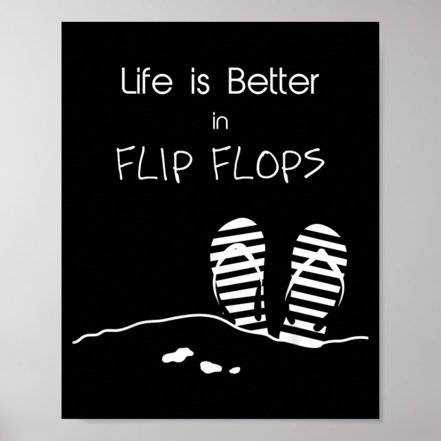 Das Leben ist besser in Flip Flops Poster (Vorne)
