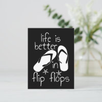 Das Leben ist besser in Flip Flops