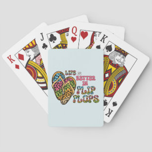 Das Leben ist besser in Flip Flops - Sommerwochen Spielkarten