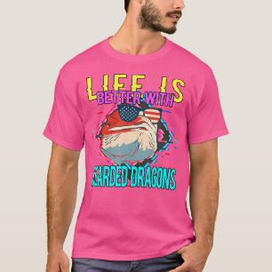 Das Leben ist besser mit bärtigen Drachen T-Shirt