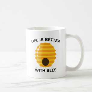 Das Leben ist besser mit Bienen Kaffeetasse